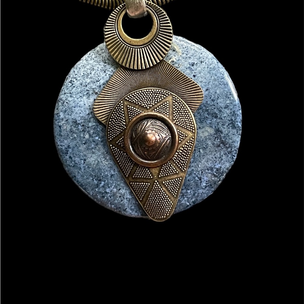 Statement necklace!  Teal green/blue.